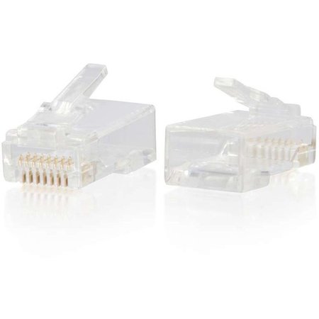C2G Rj45 Cat6 Modular Plug For Round Solid/Stranded Cable Multipack, PK100 00890